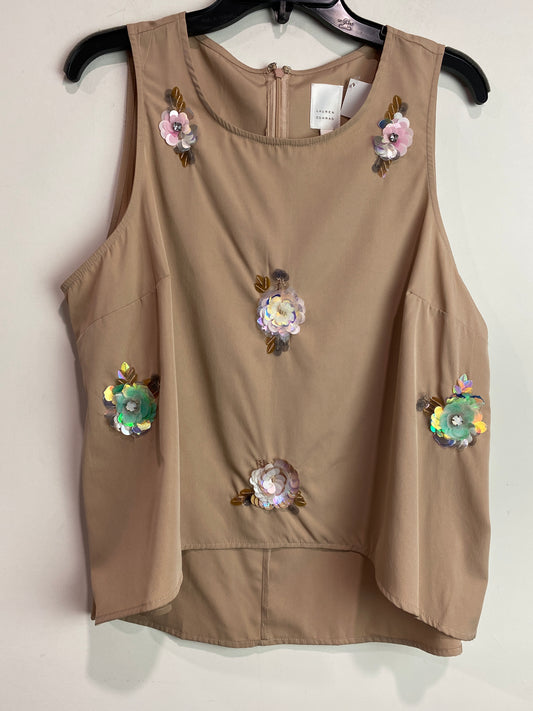 Tank Top By Lc Lauren Conrad In Tan, Size: Xl