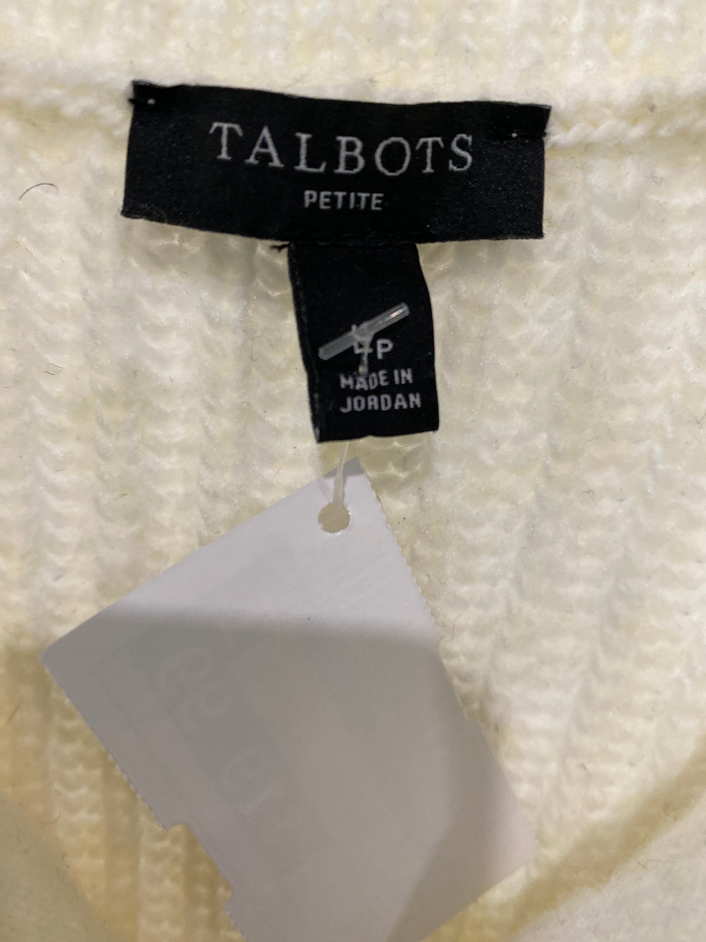 Sweater By Talbots In Cream, Size: L