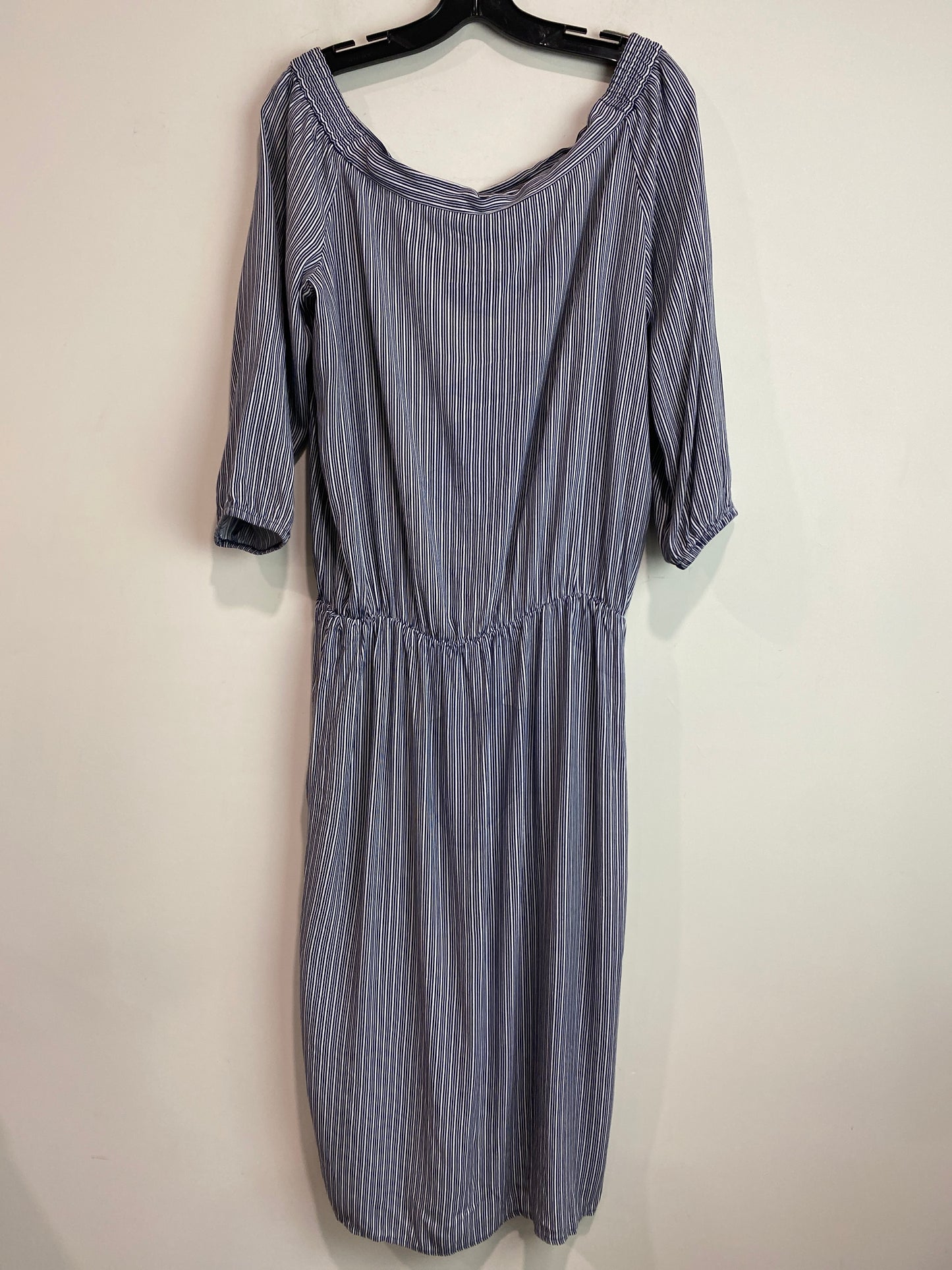 Dress Casual Maxi By Ann Taylor In Navy, Size: M