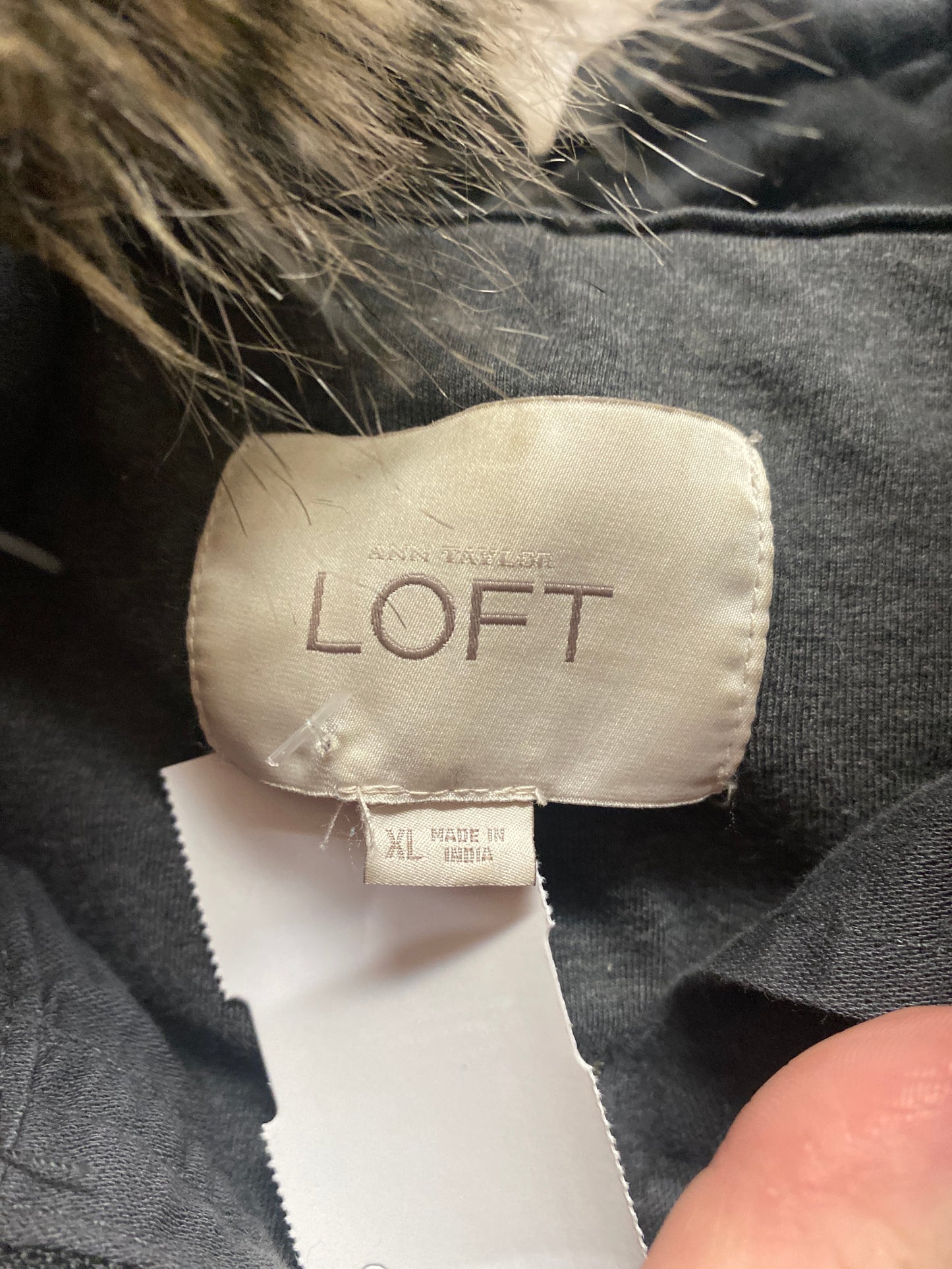 Coat Parka By Loft In Grey, Size: Xl