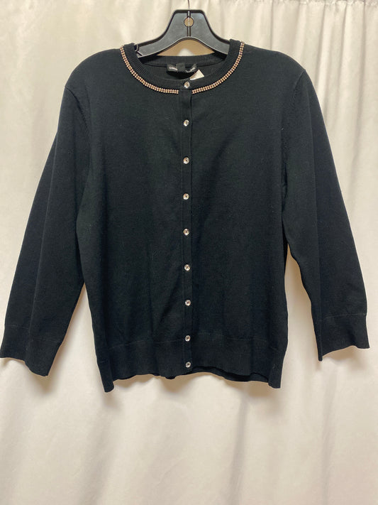 Cardigan By Cable And Gauge In Black, Size: L