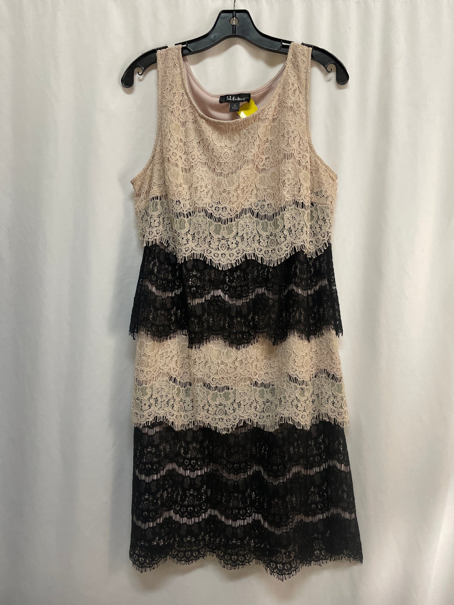 Dress Casual Midi By Sl Fashions In Tan, Size: L