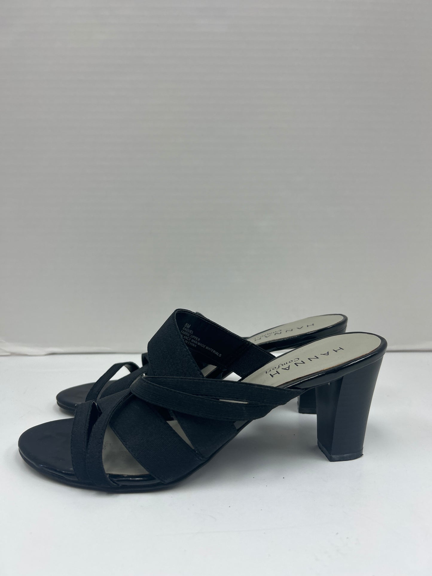 Shoes Heels Block By Hannah In Black, Size: 8