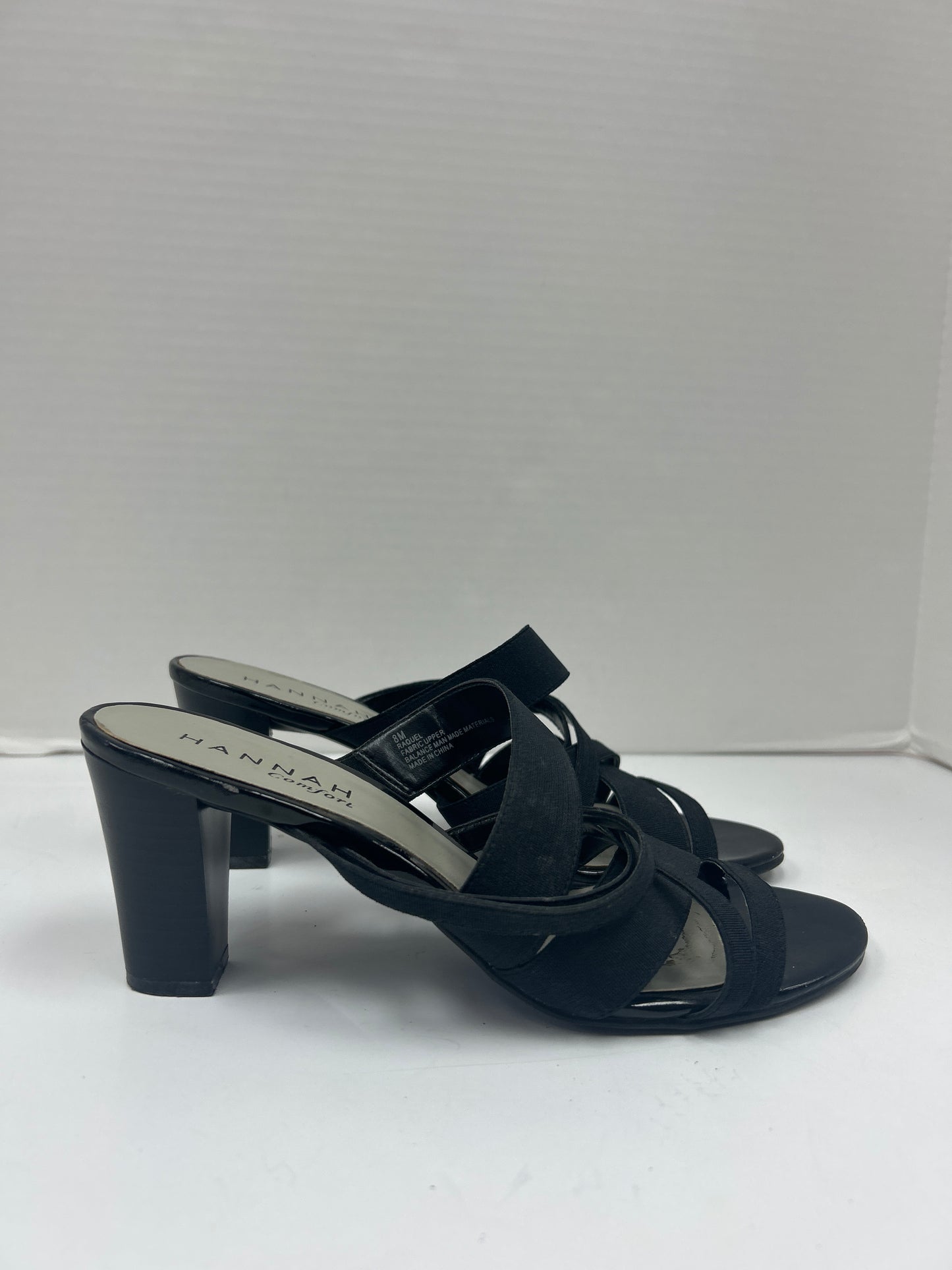 Shoes Heels Block By Hannah In Black, Size: 8