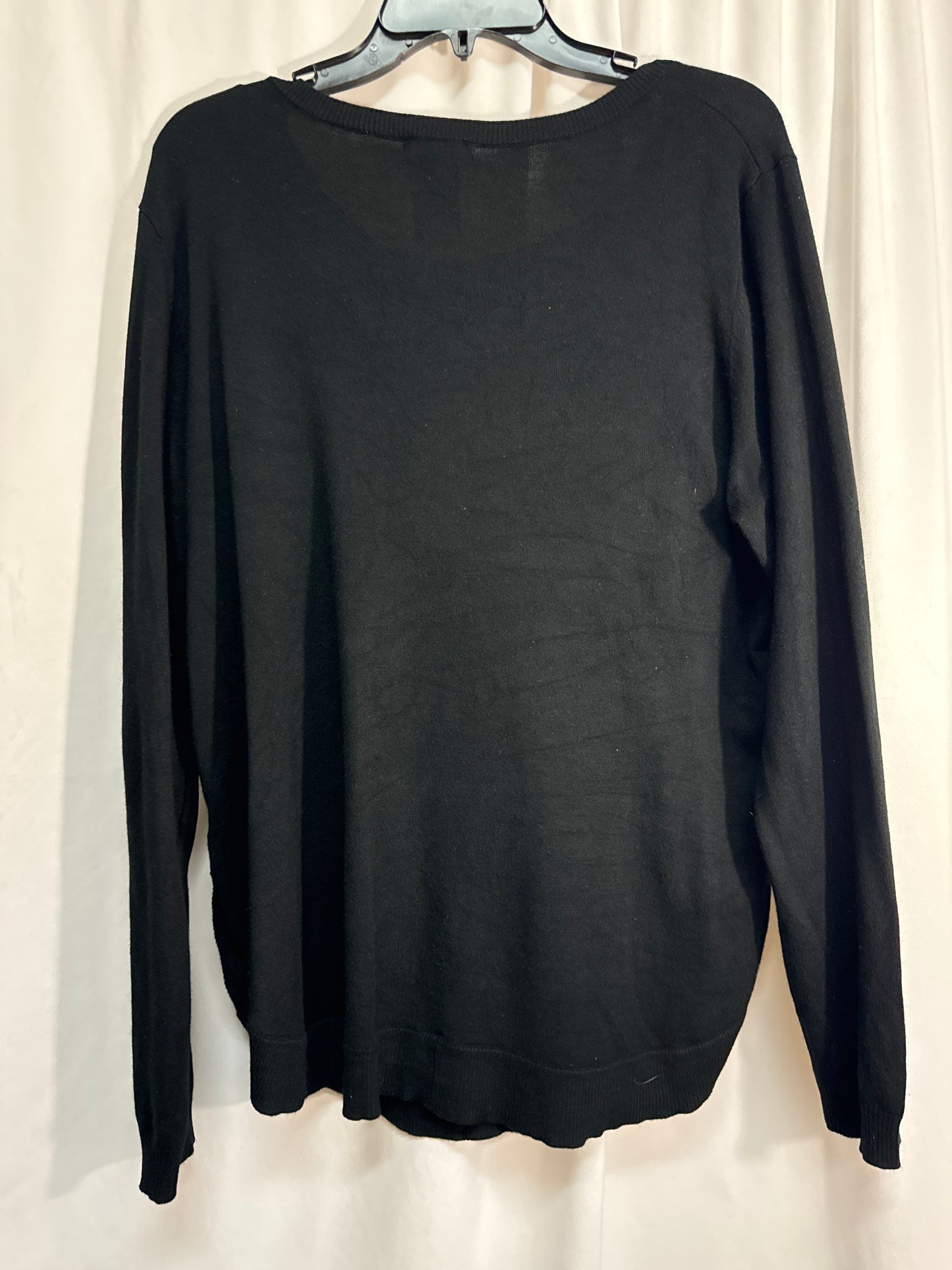 Top Long Sleeve By Clothes Mentor In Black, Size: Xl