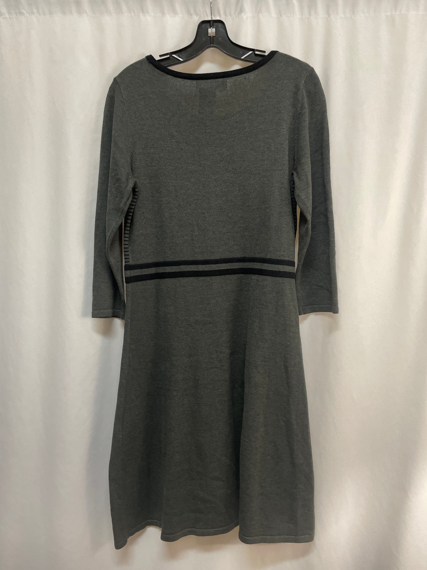 Dress Casual Midi By Jones New York In Black, Size: M