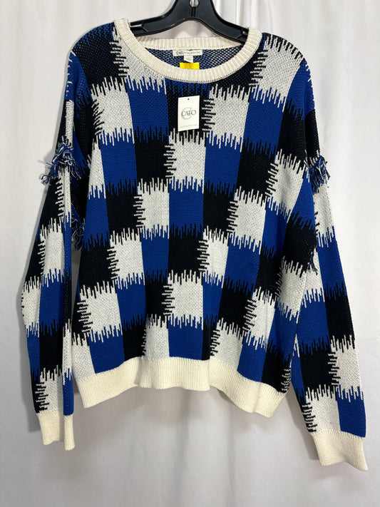 Sweater By Cato In Blue, Size: Xl