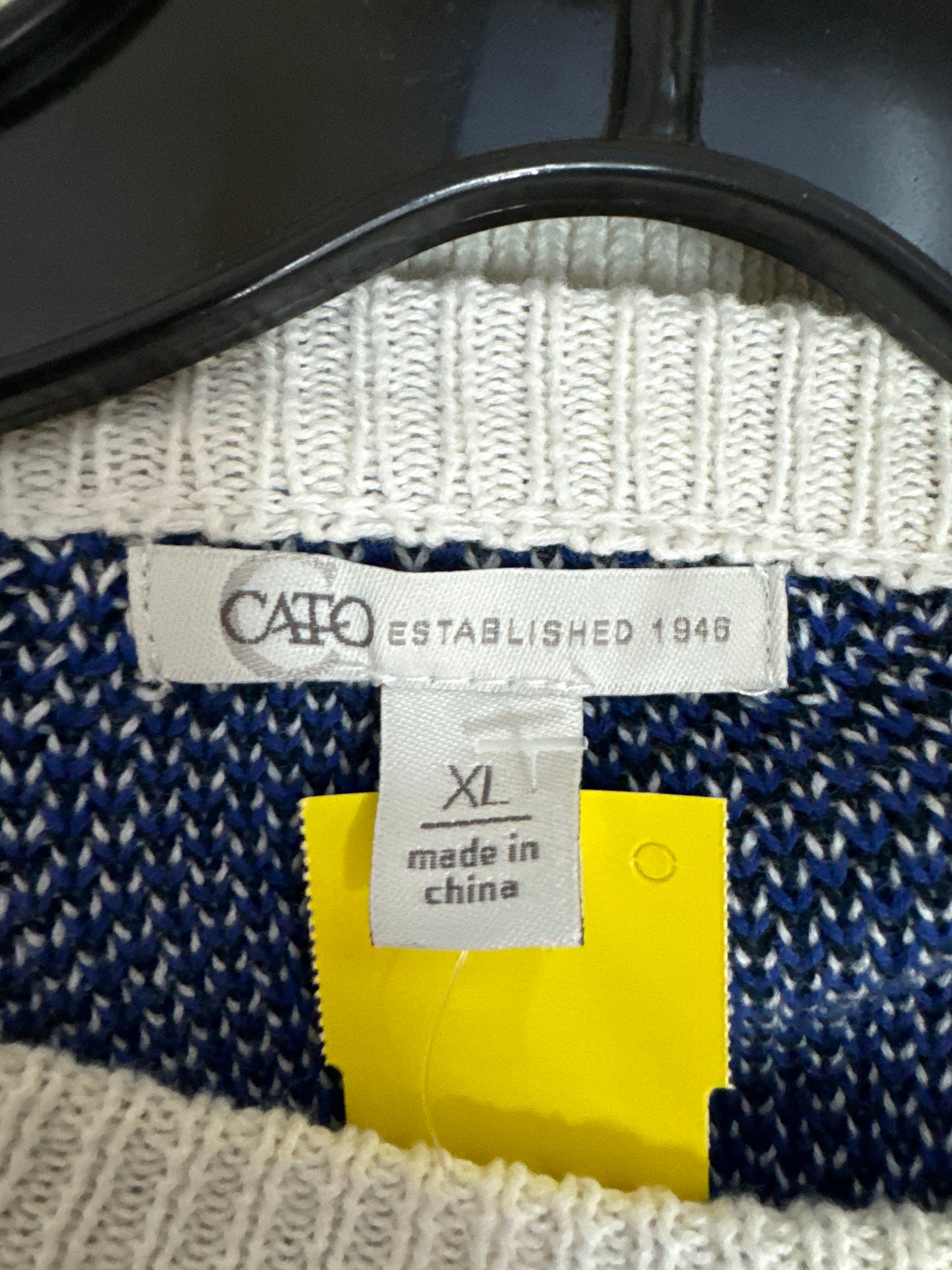 Sweater By Cato In Blue, Size: Xl