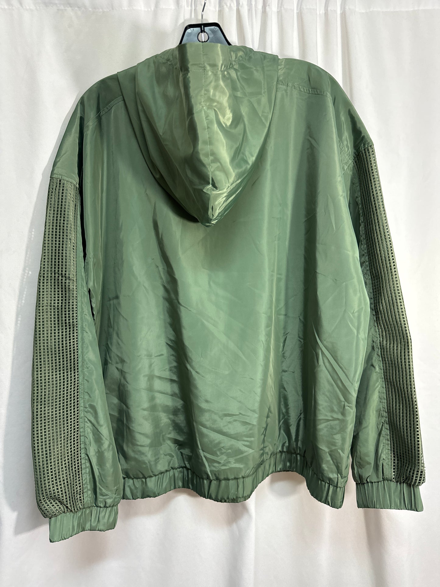 Athletic Jacket By Cato In Green, Size: Xl