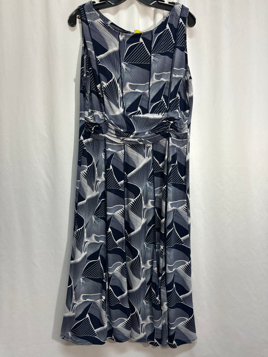 Dress Casual Maxi By Perceptions In Blue, Size: Xl