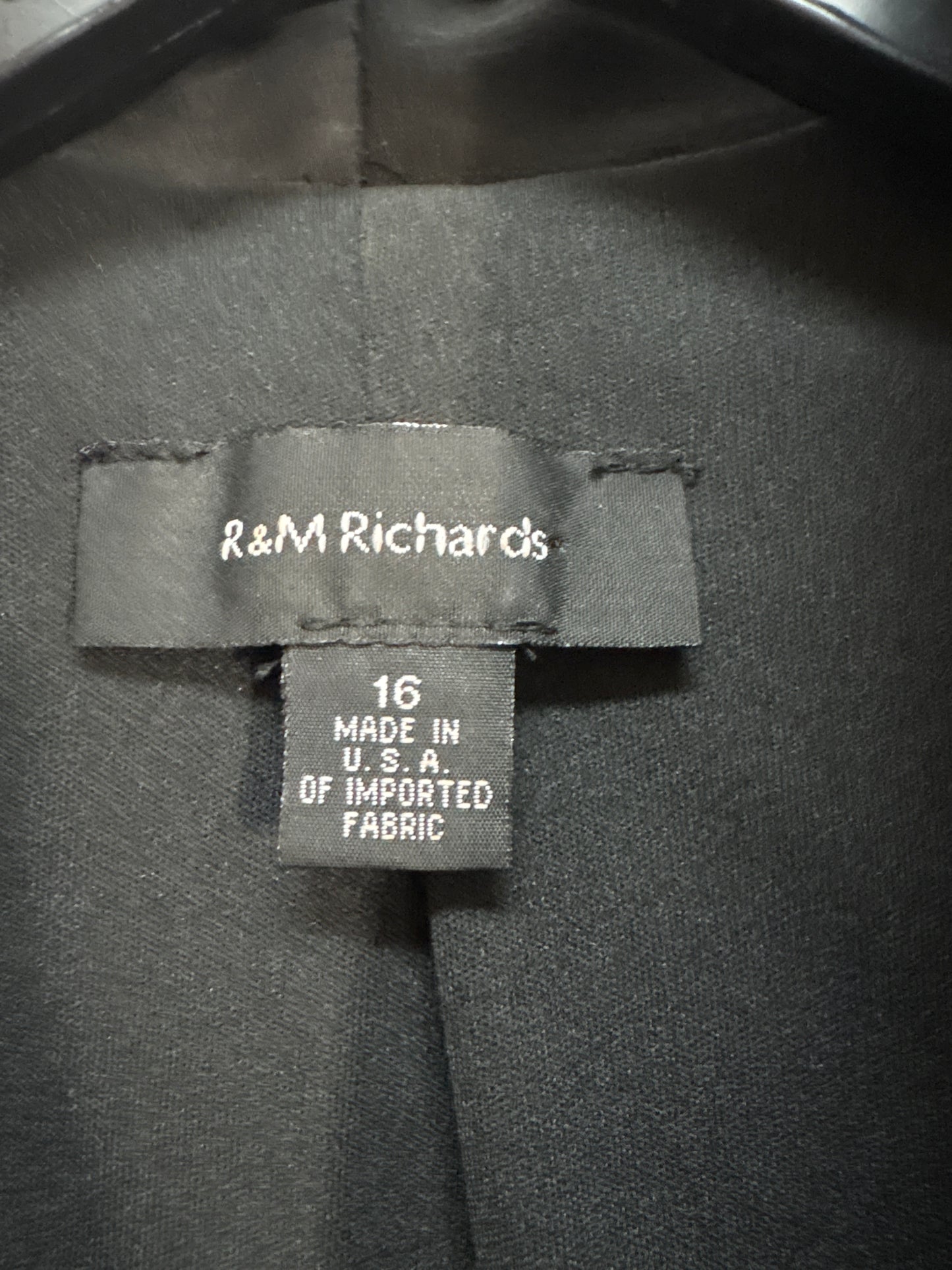 Blazer By R And M Richards In Black, Size: Xl