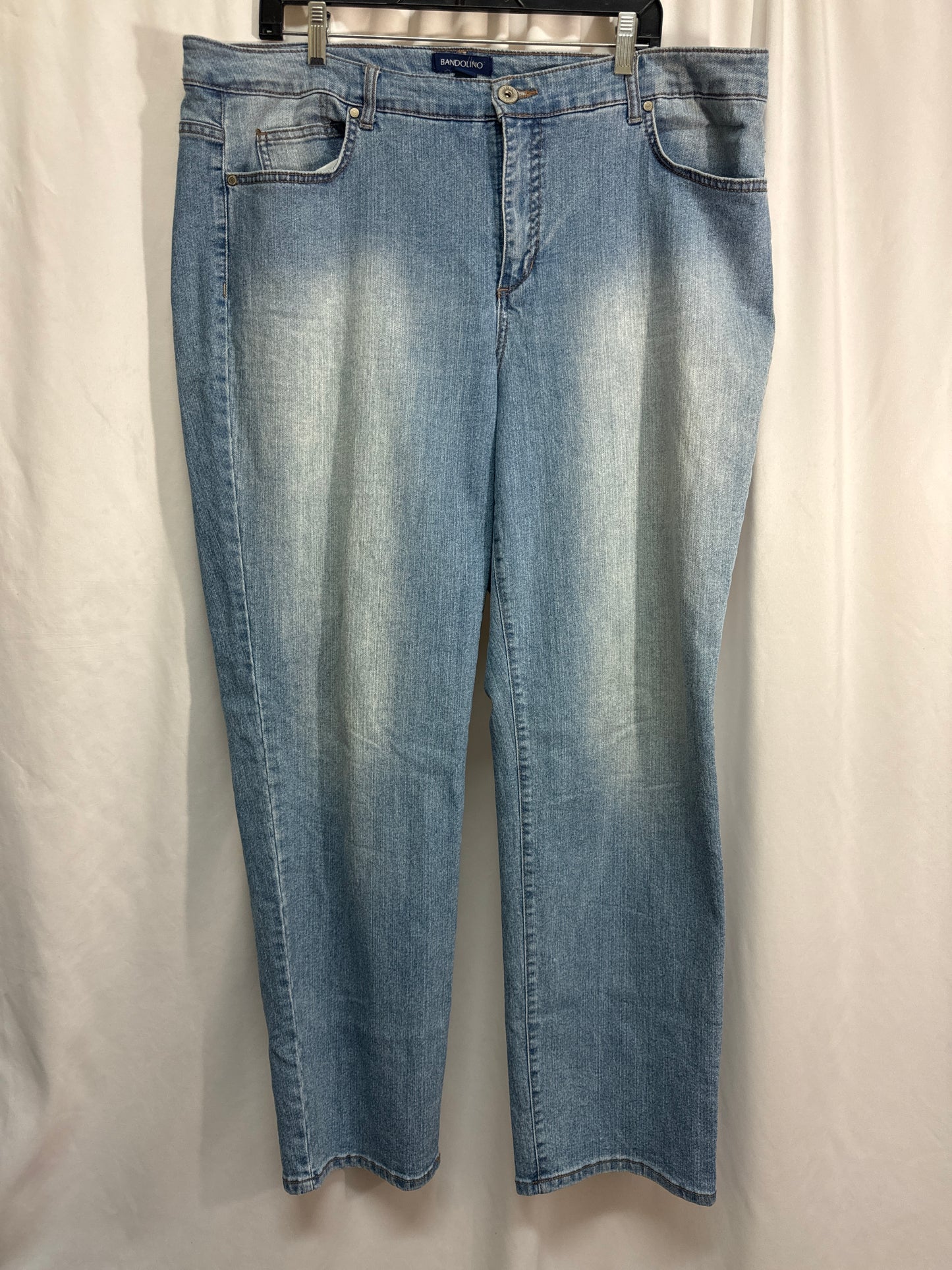 Jeans Straight By Bandolino In Blue, Size: 2x