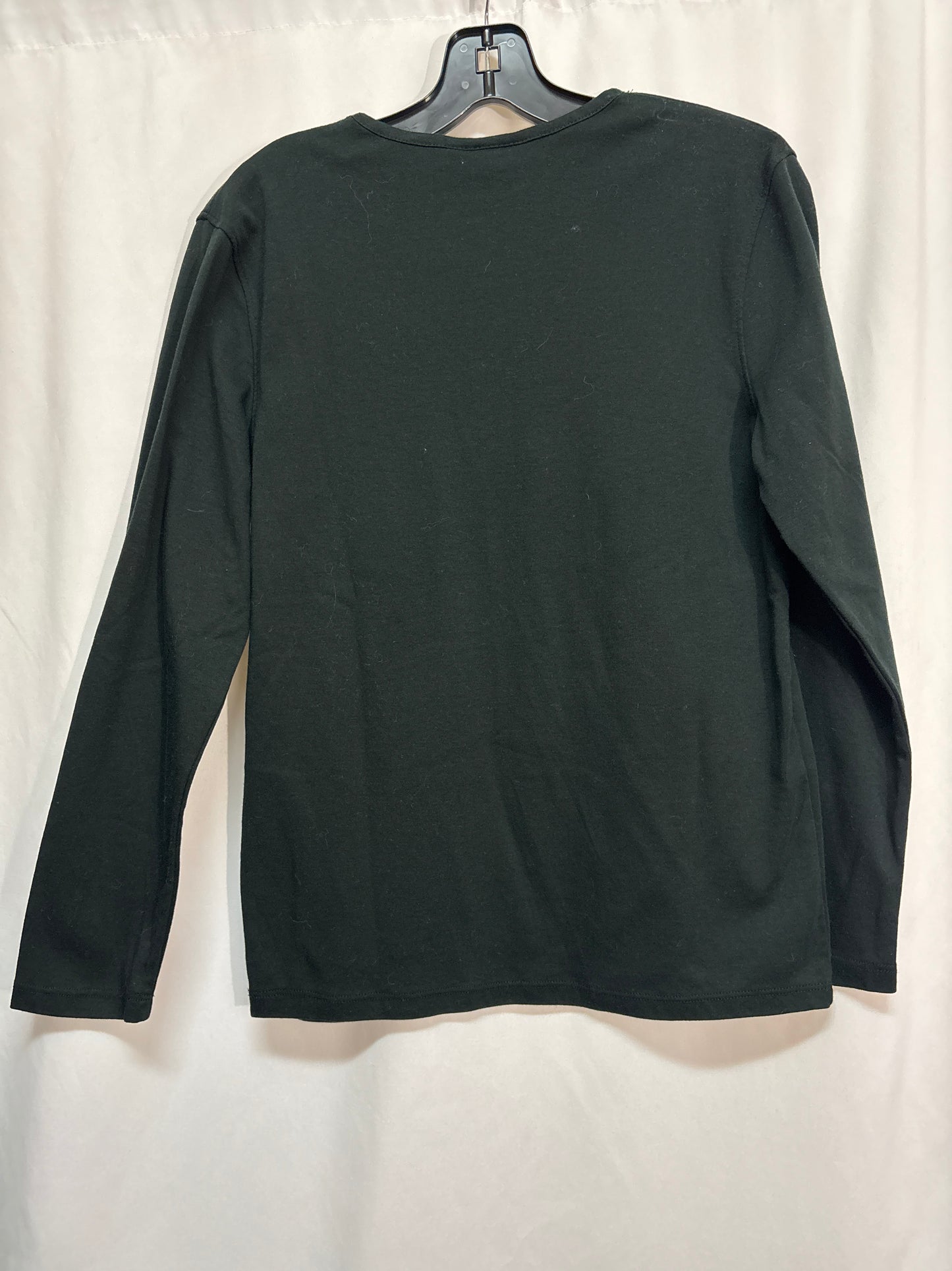 Top Long Sleeve By Clothes Mentor In Black, Size: M