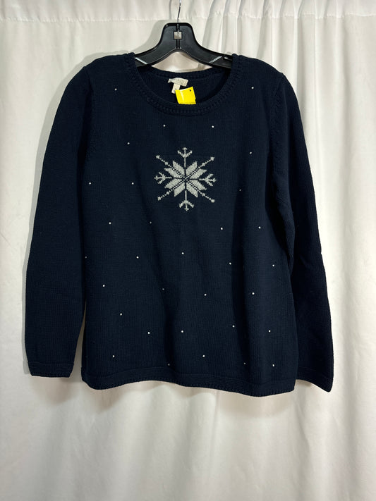 Sweater By Talbots In Navy, Size: M