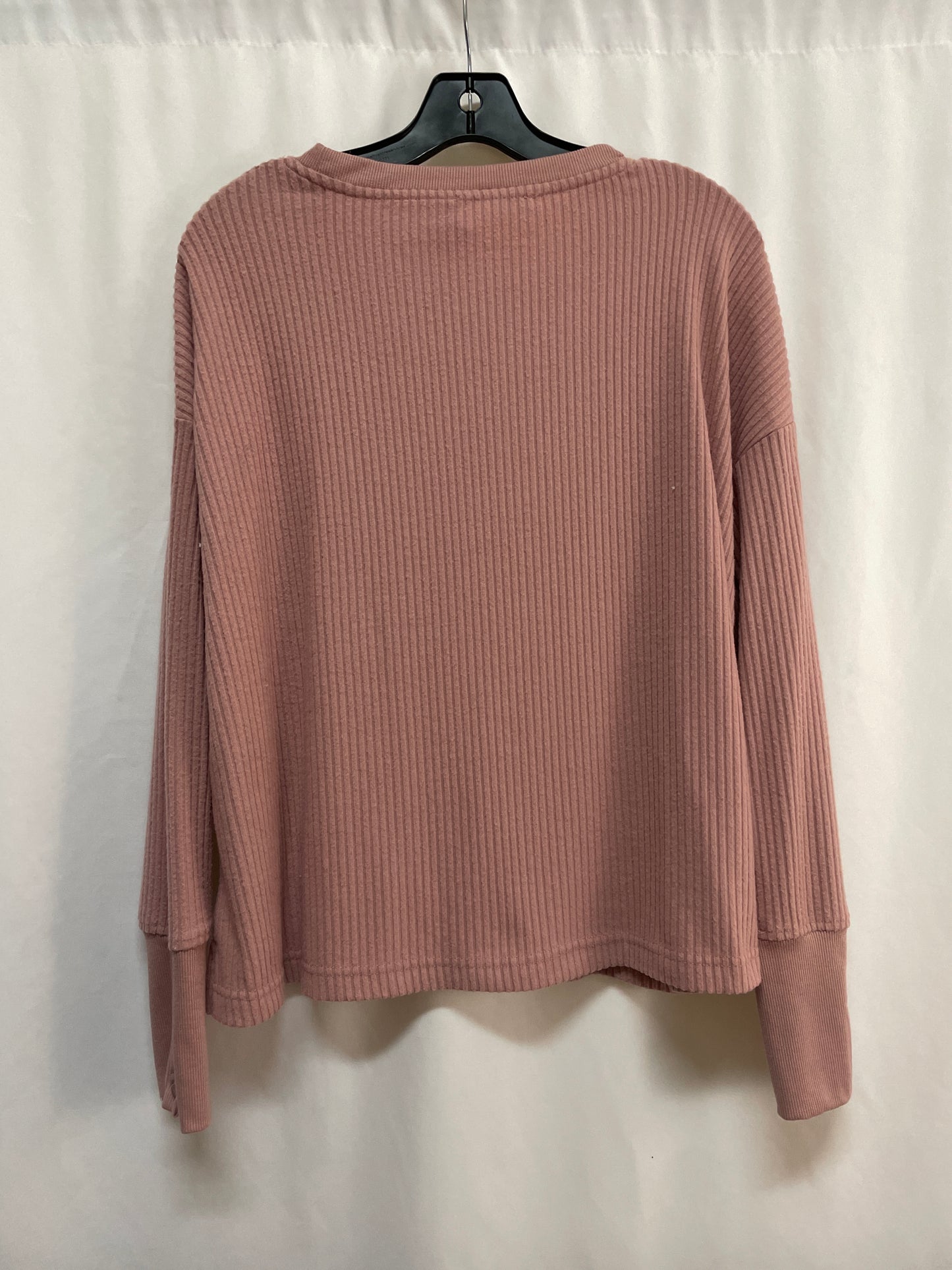 Top Long Sleeve By Jane And Delancey In Pink, Size: L