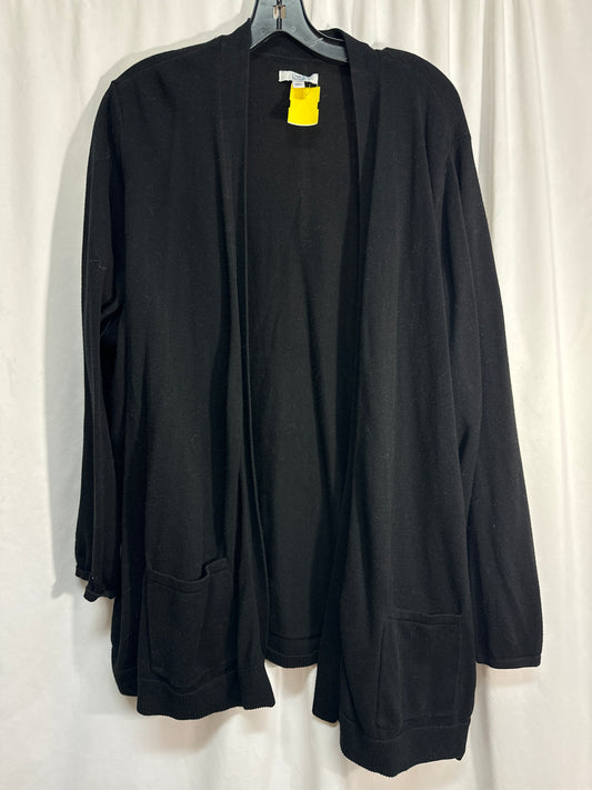 Cardigan By Croft And Barrow In Black, Size: 3x