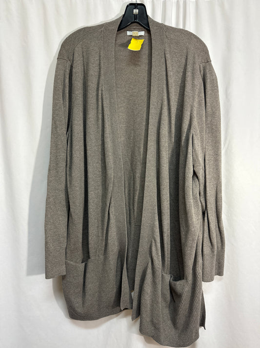 Cardigan By Croft And Barrow In Grey, Size: 3x