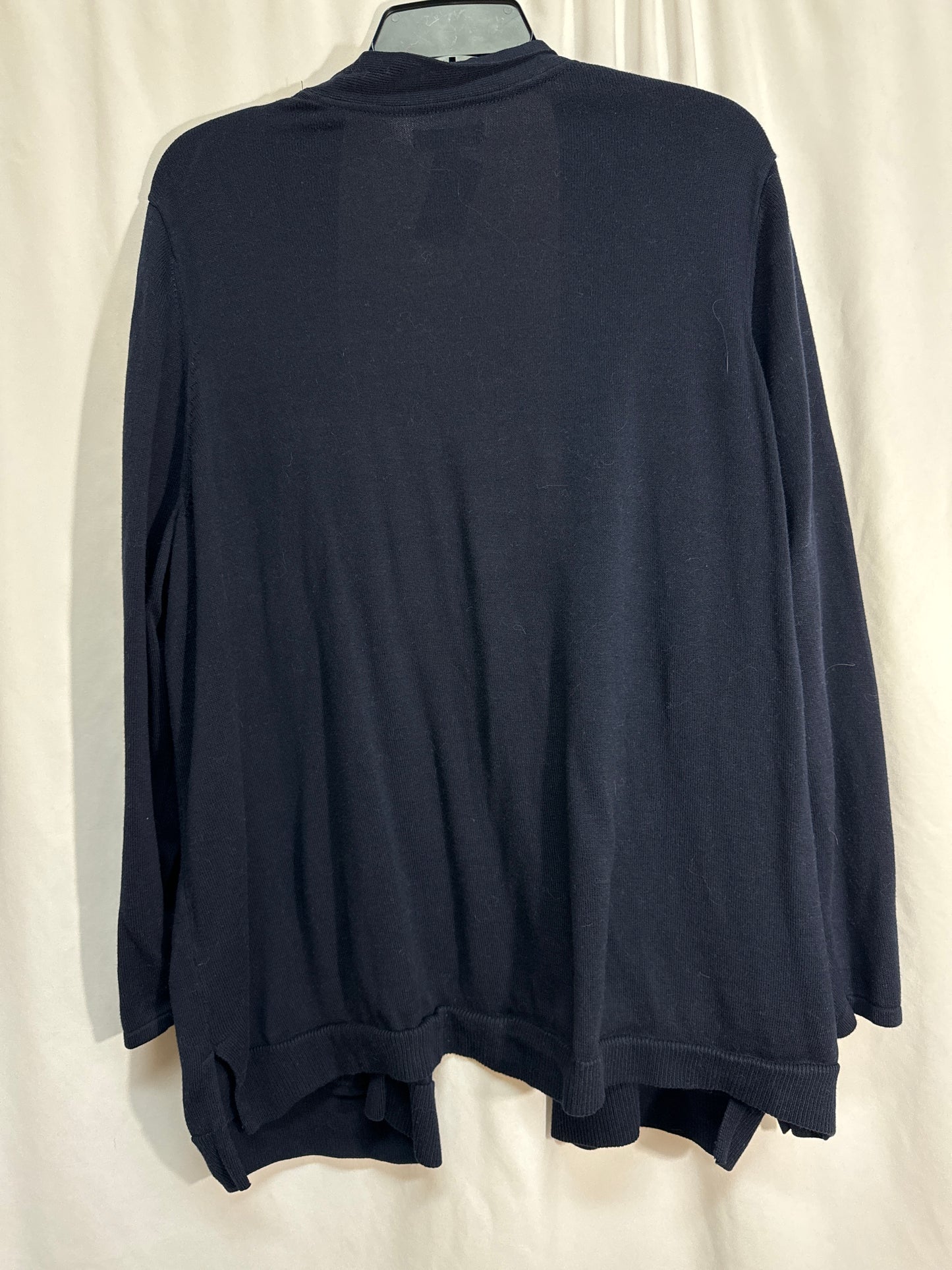 Cardigan By Croft And Barrow In Navy, Size: 3x