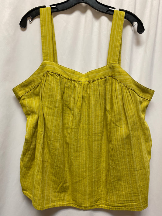 Top Sleeveless By Ana In Yellow, Size: Xl