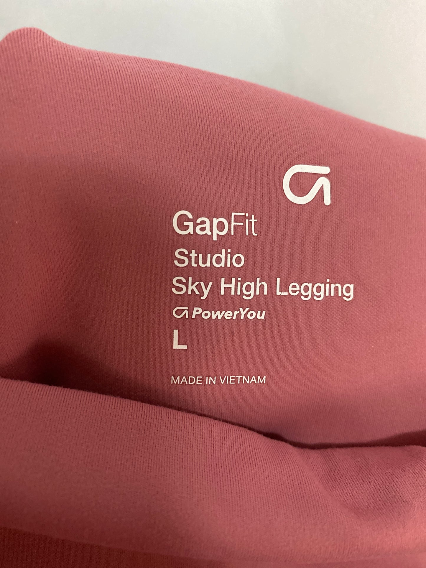 Athletic Leggings By Gapfit In Pink, Size: L