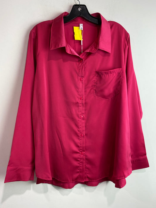 Top Long Sleeve By Clothes Mentor In Pink, Size: Xl