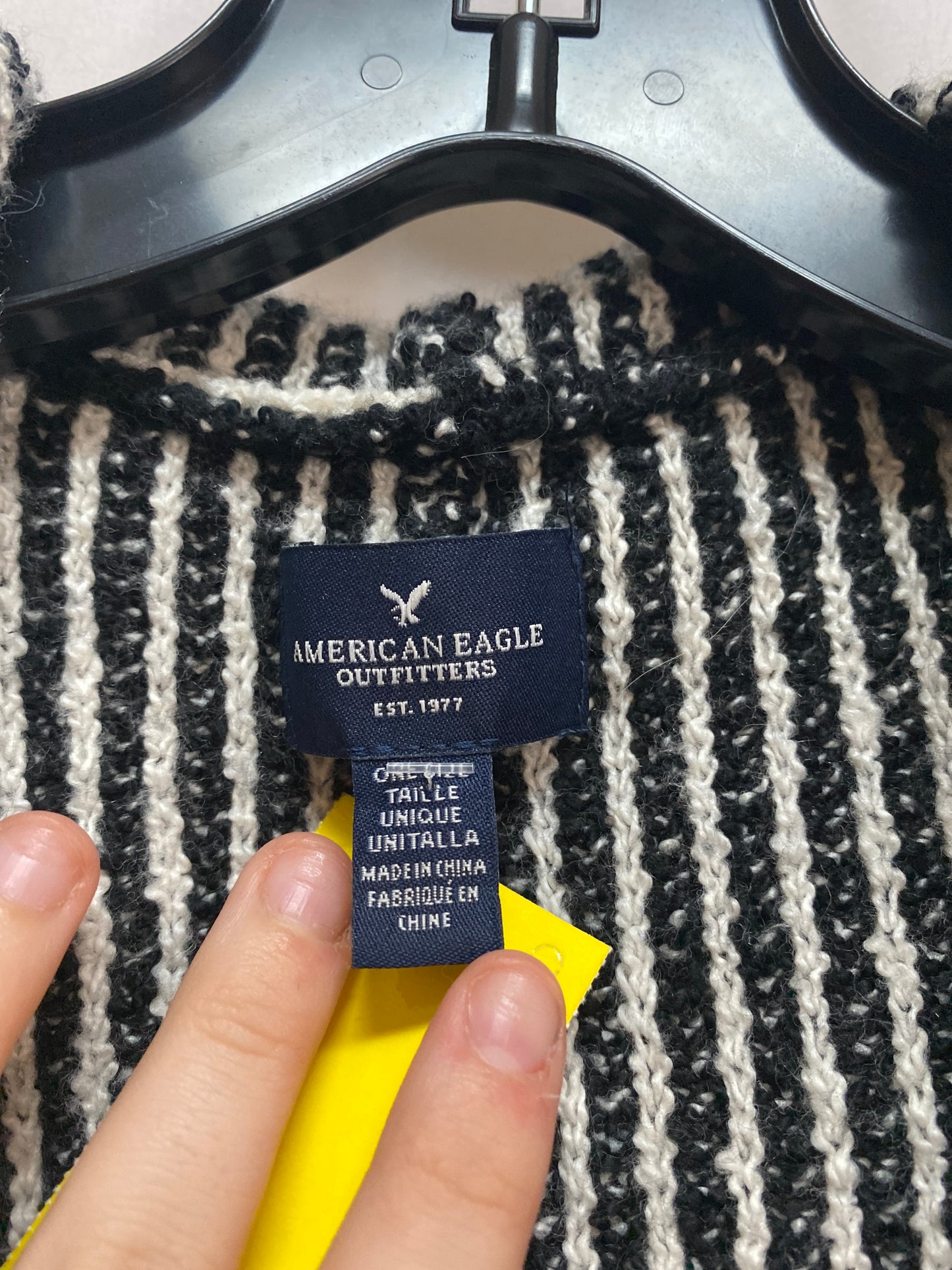 Cardigan By American Eagle In Black, Size: Osfm