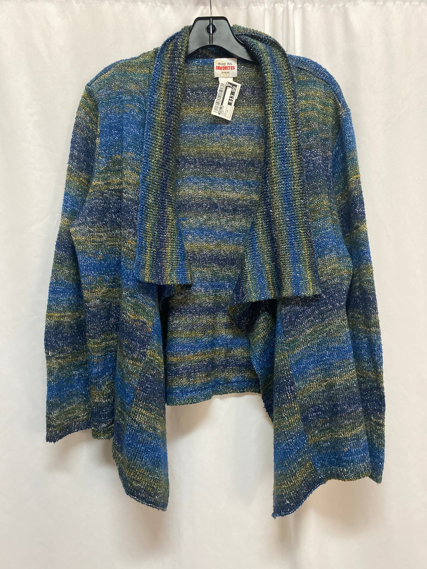 Cardigan By Ruby Rd In Blue, Size: 1x