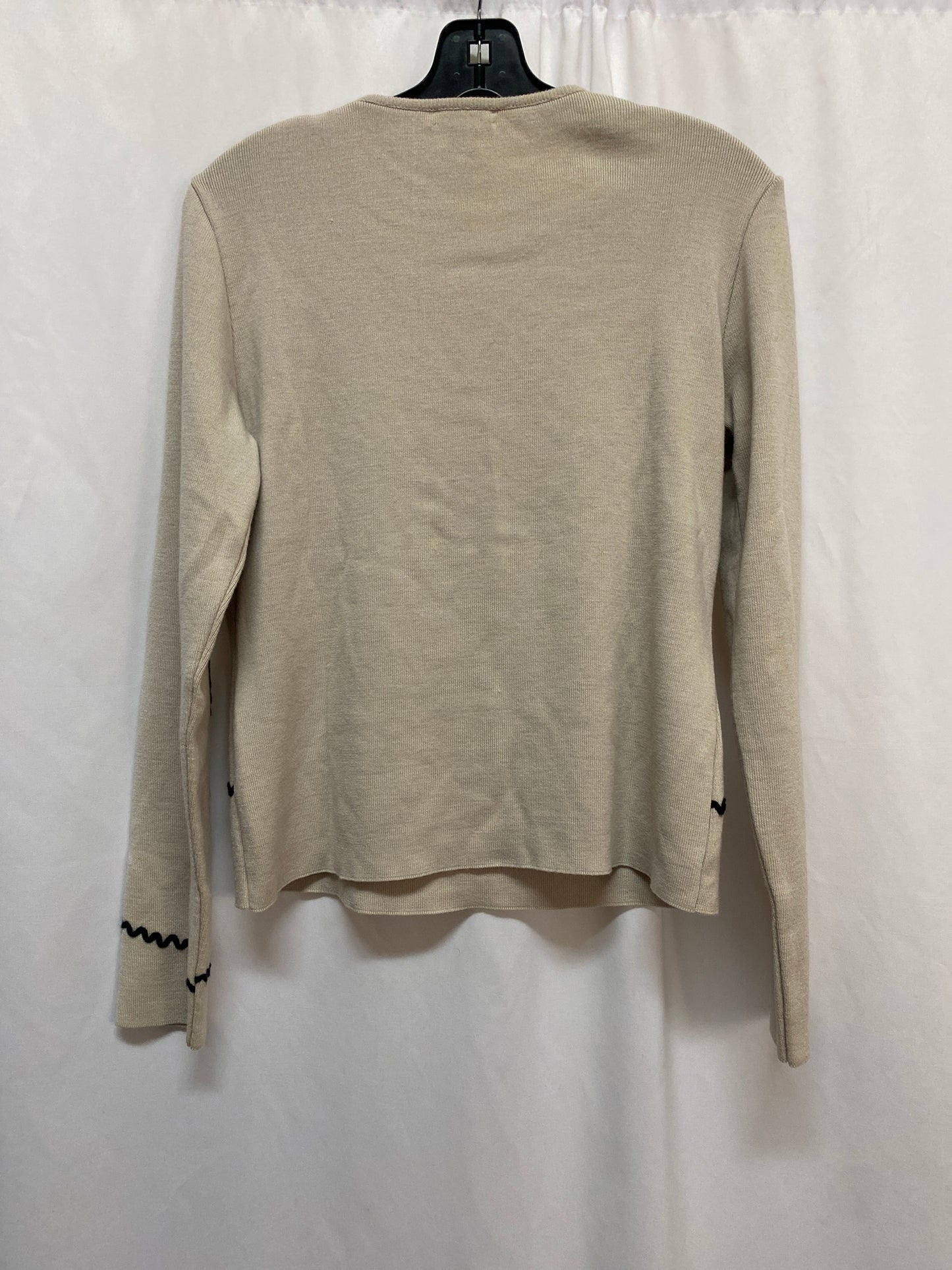 Sweater By Clothes Mentor In Tan, Size: L