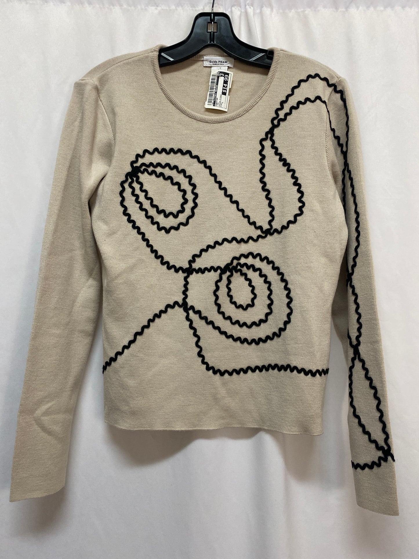 Sweater By Clothes Mentor In Tan, Size: L