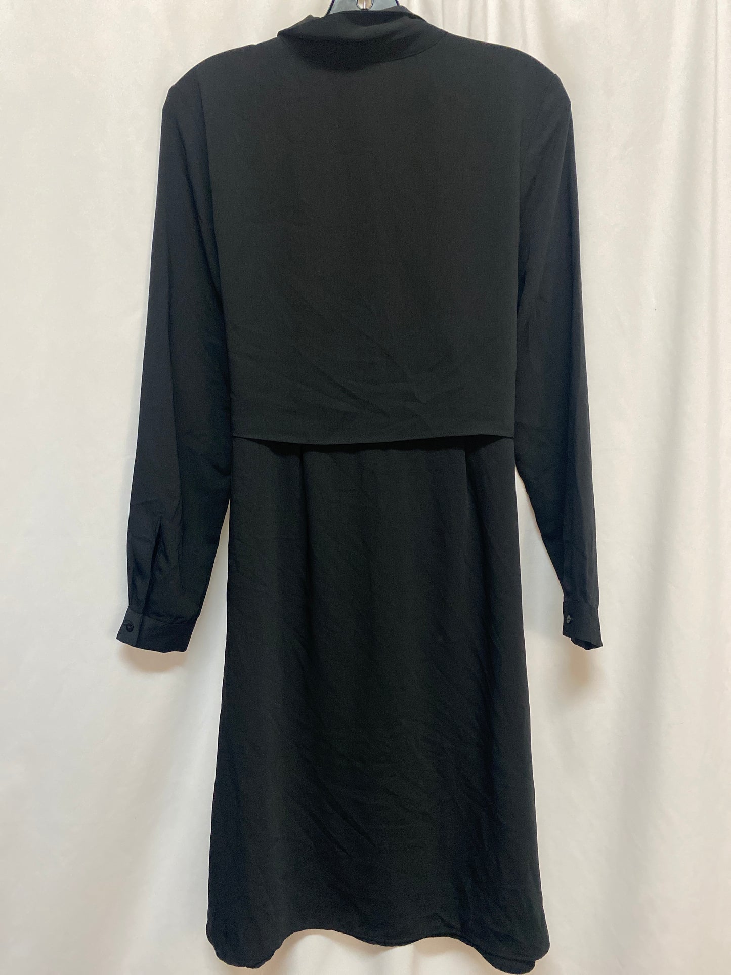 Dress Casual Midi By H&m In Black, Size: M