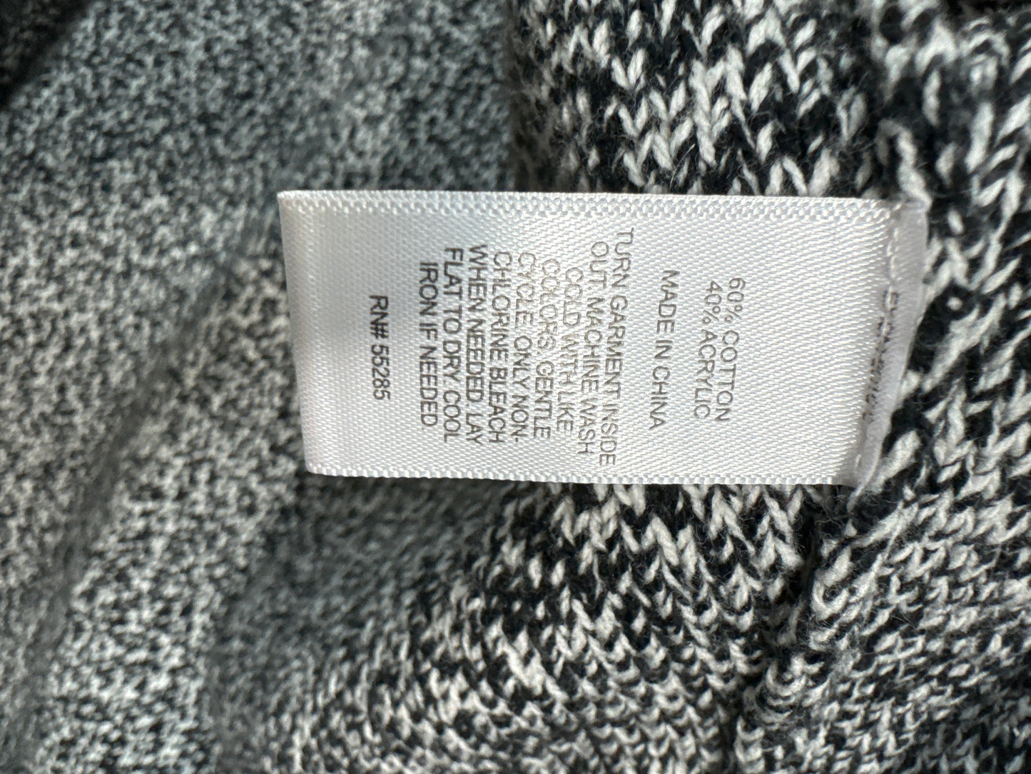 Cardigan By Express In Black & White, Size: Xs