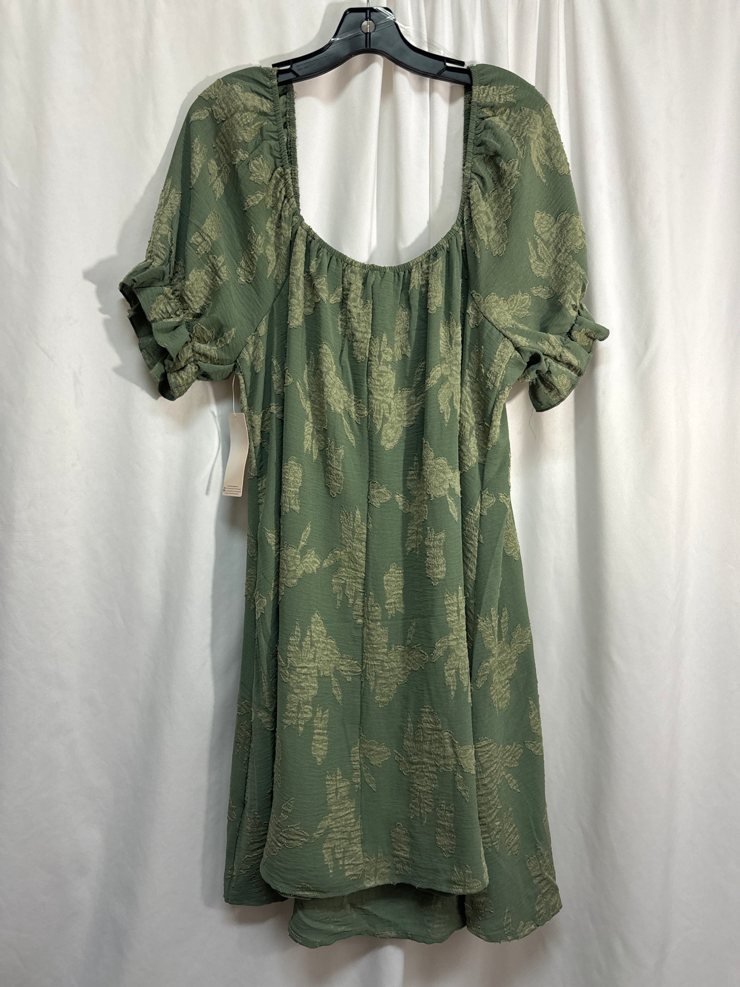 Dress Casual Midi By Clothes Mentor In Green, Size: 2x