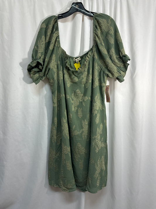 Dress Casual Midi By Clothes Mentor In Green, Size: 2x