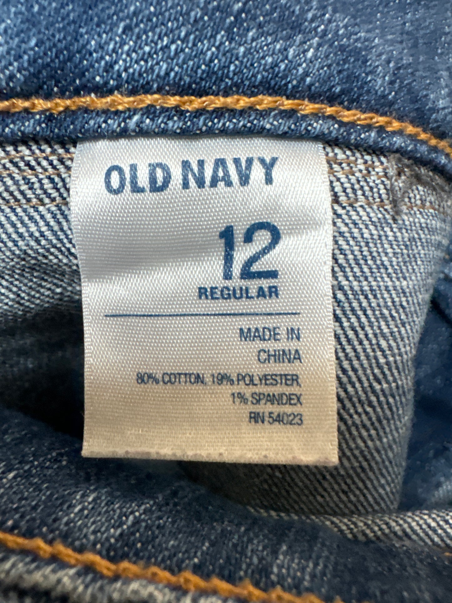 Jeans Straight By Old Navy In Blue, Size: 12