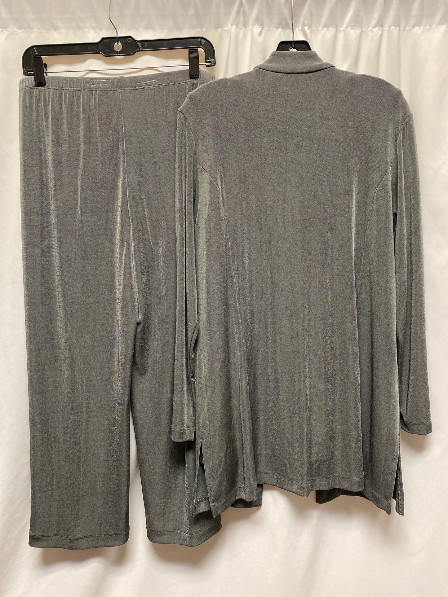 Pants Set 2pc By Chicos In Grey, Size: L