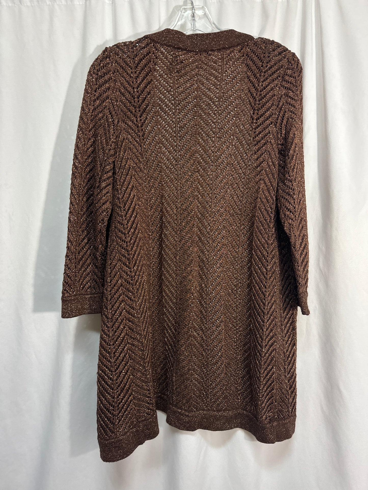 Cardigan By Peter Nygard In Bronze, Size: S