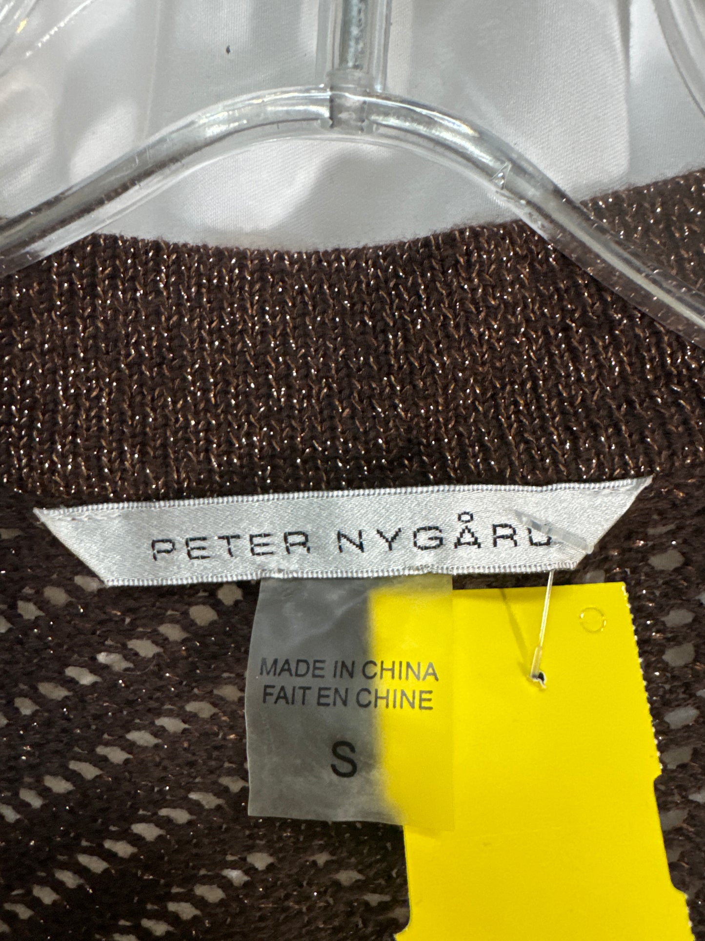 Cardigan By Peter Nygard In Bronze, Size: S