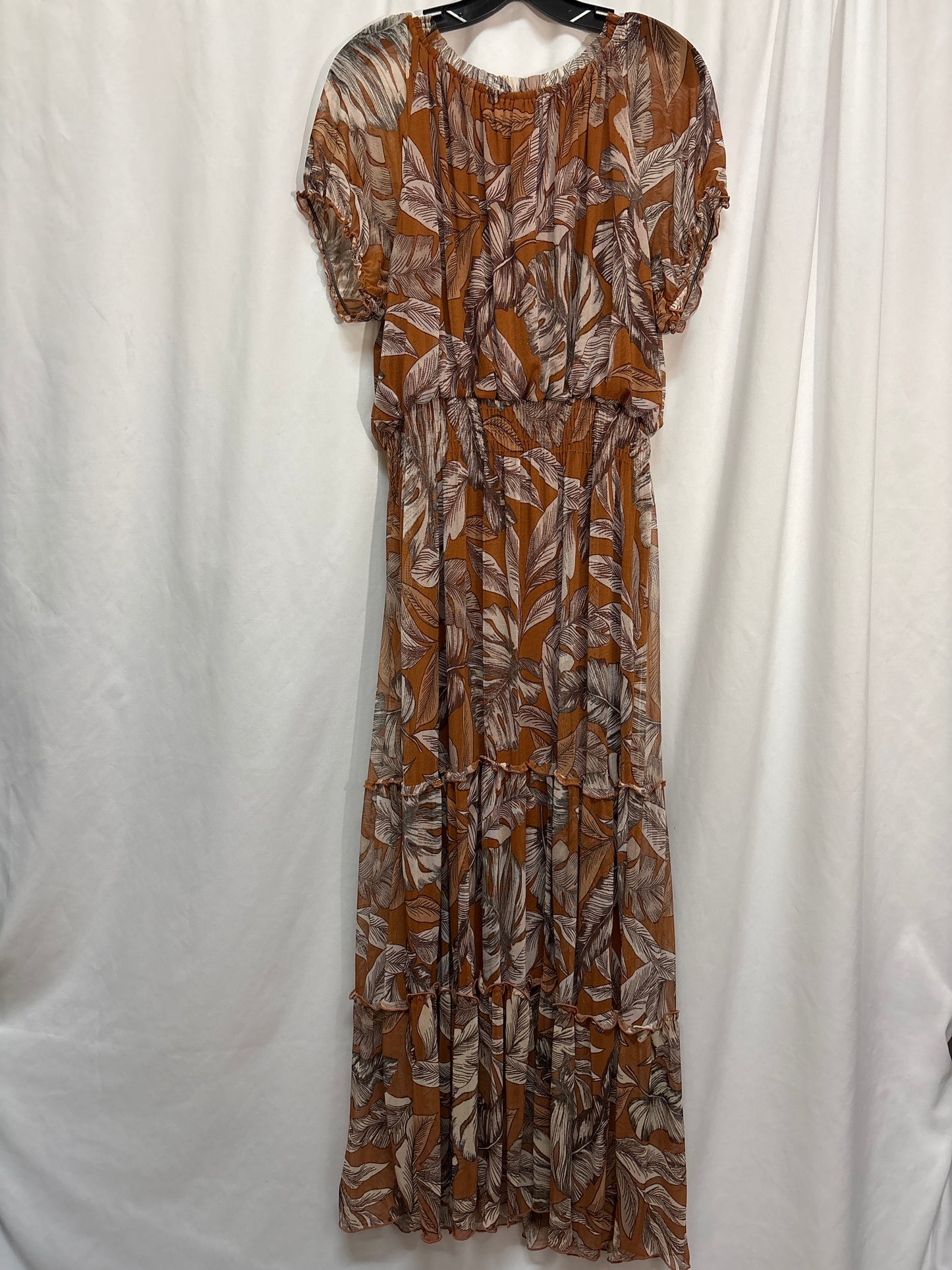 Dress Casual Maxi By Clothes Mentor In Brown, Size: 18