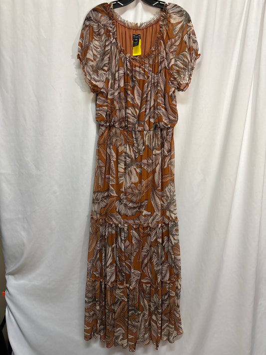 Dress Casual Maxi By Clothes Mentor In Brown, Size: 18