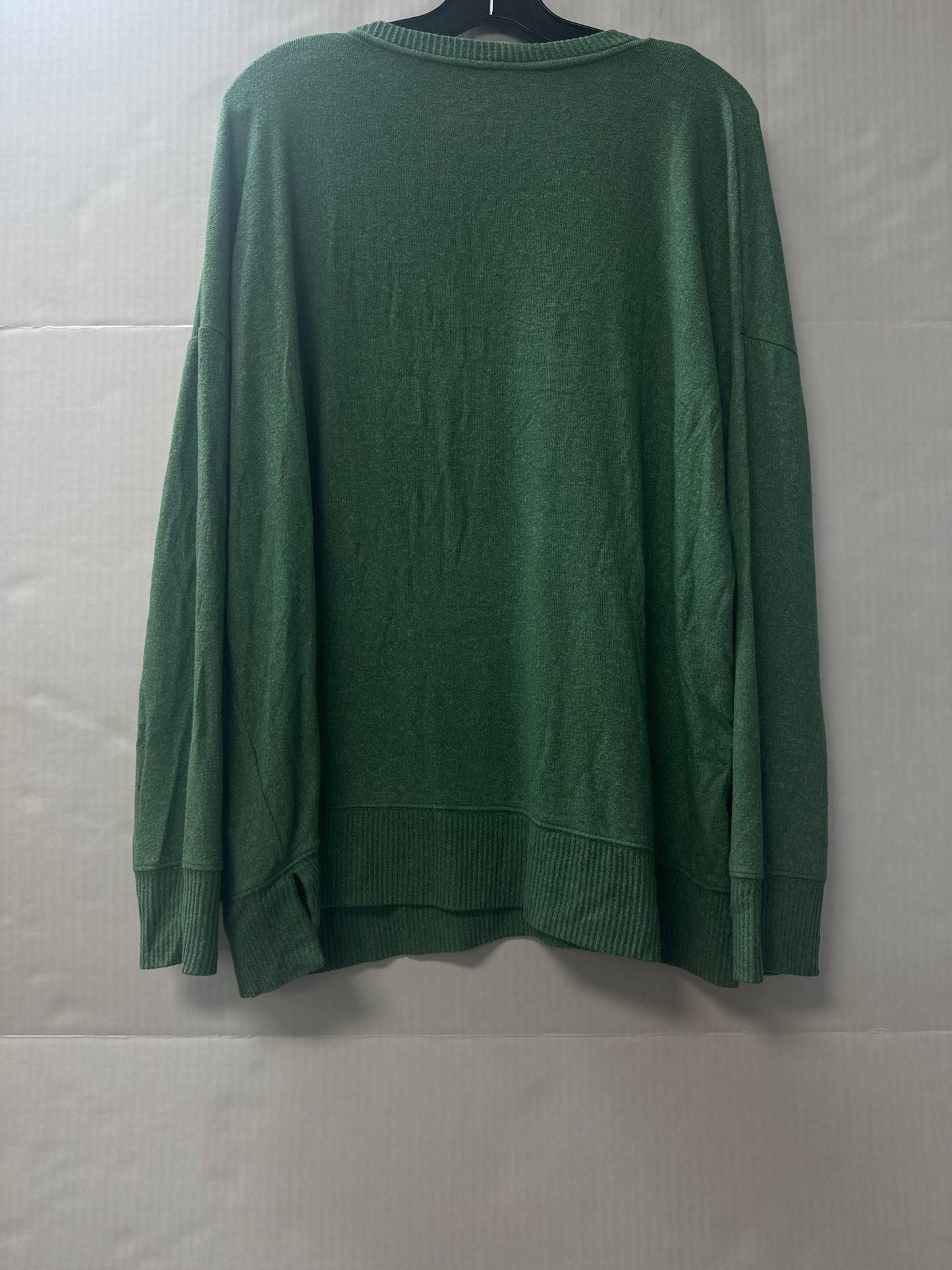 Top Long Sleeve By Time And Tru In Green, Size: Xl