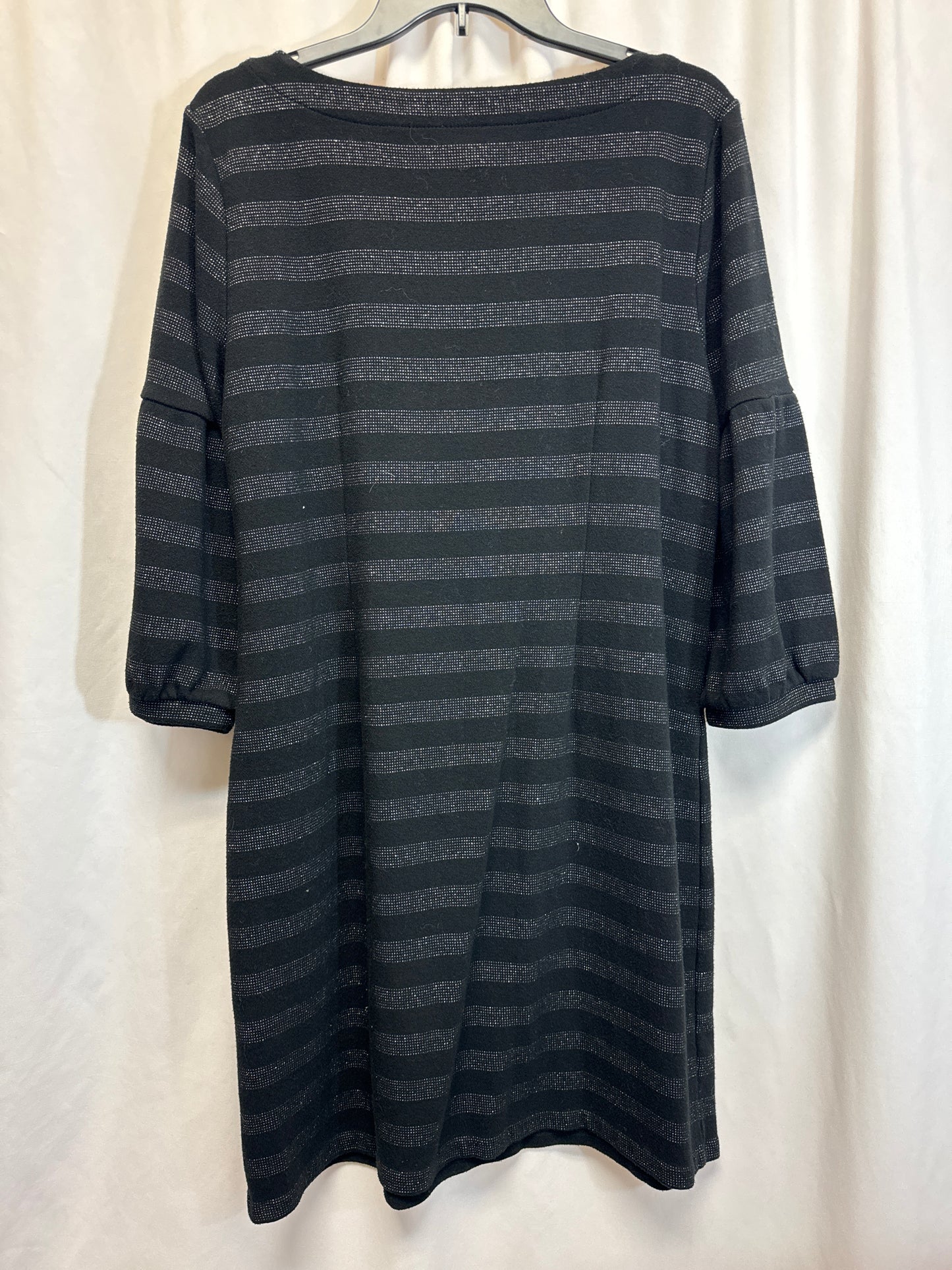 Dress Casual Midi By Talbots In Black, Size: Xl