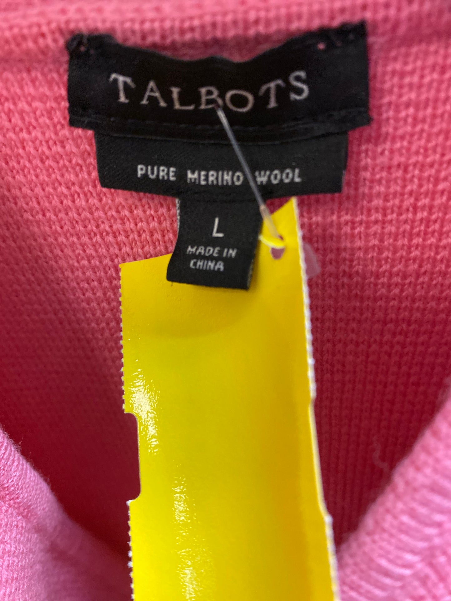 Cardigan By Talbots In Pink, Size: L