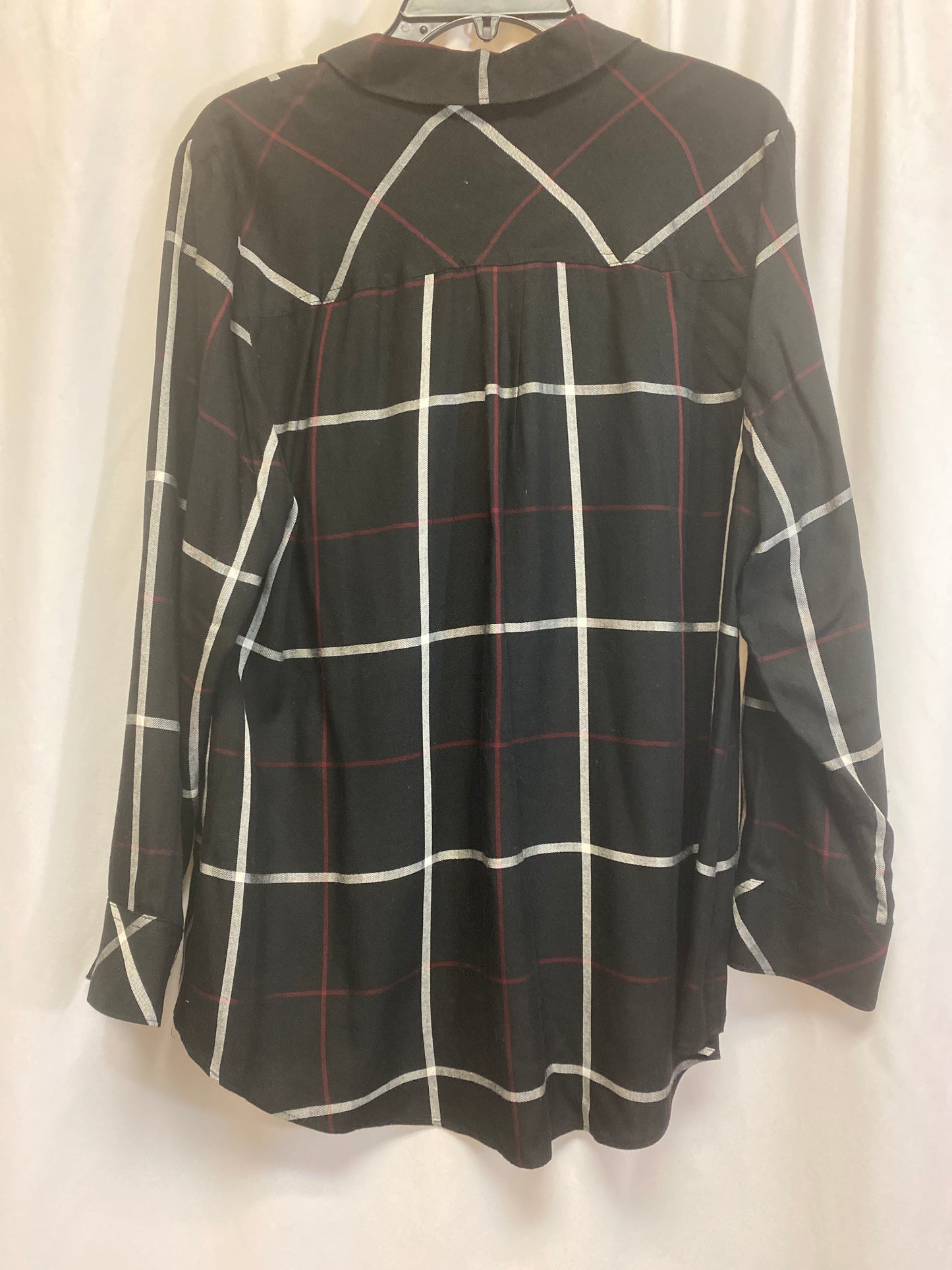 Top Long Sleeve By Chicos In Black, Size: L