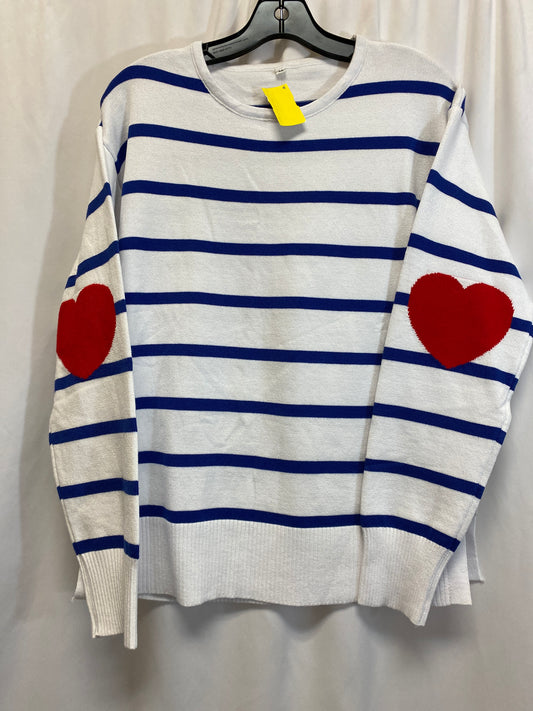 Sweater By Clothes Mentor In White, Size: M