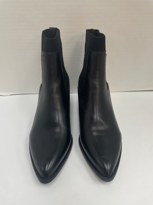 Boots Ankle Heels By Chelsea And Violet In Black, Size: 9.5