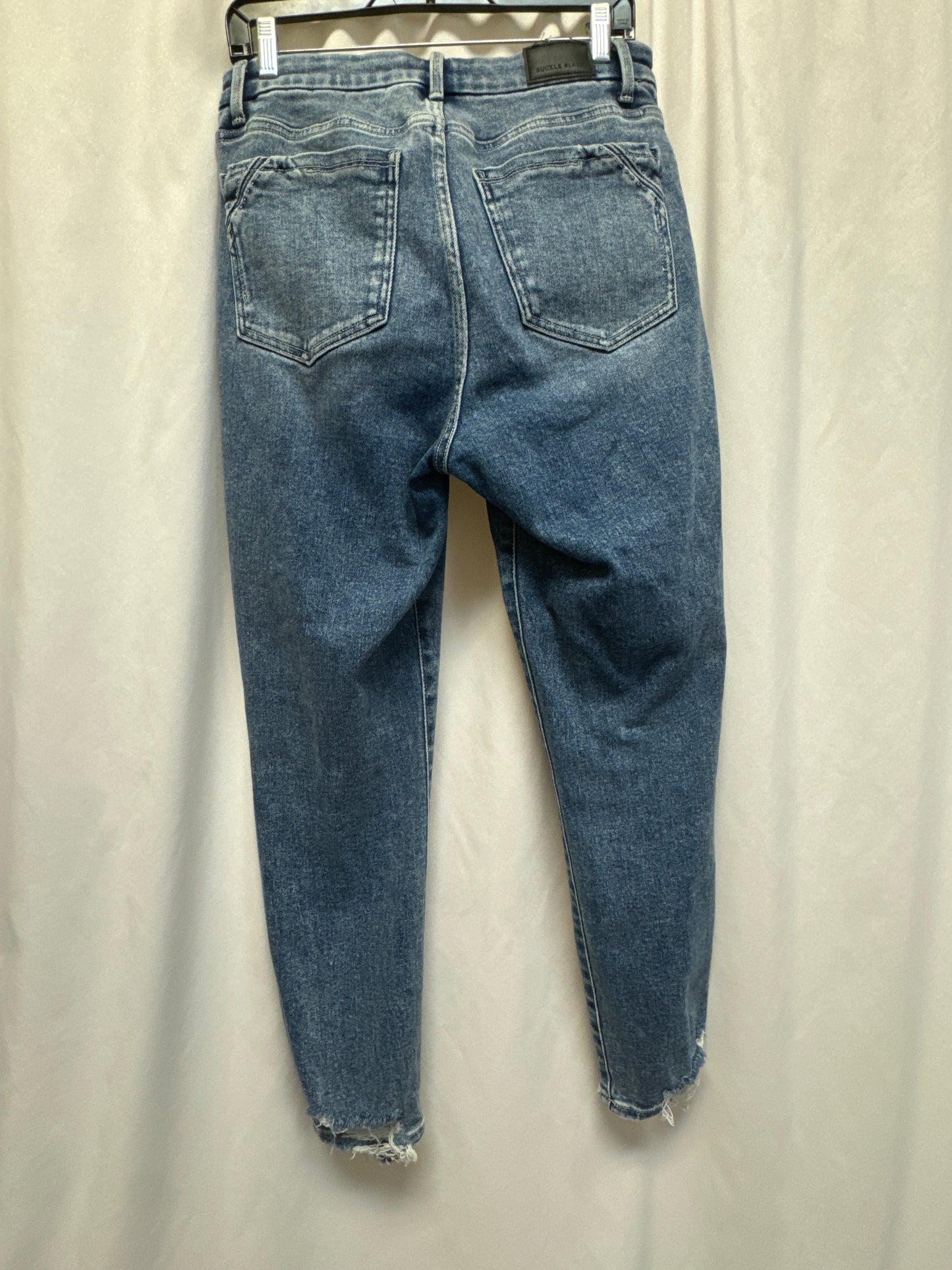 Jeans Straight By Buckle Black In Blue, Size: 12