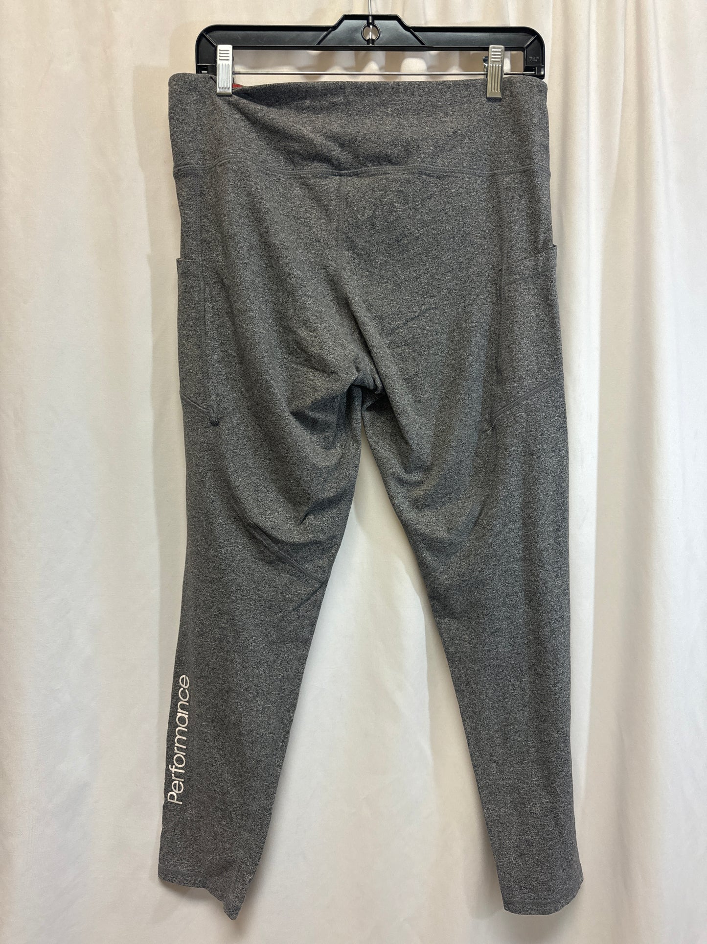 Athletic Leggings By Fabletics In Grey, Size: L