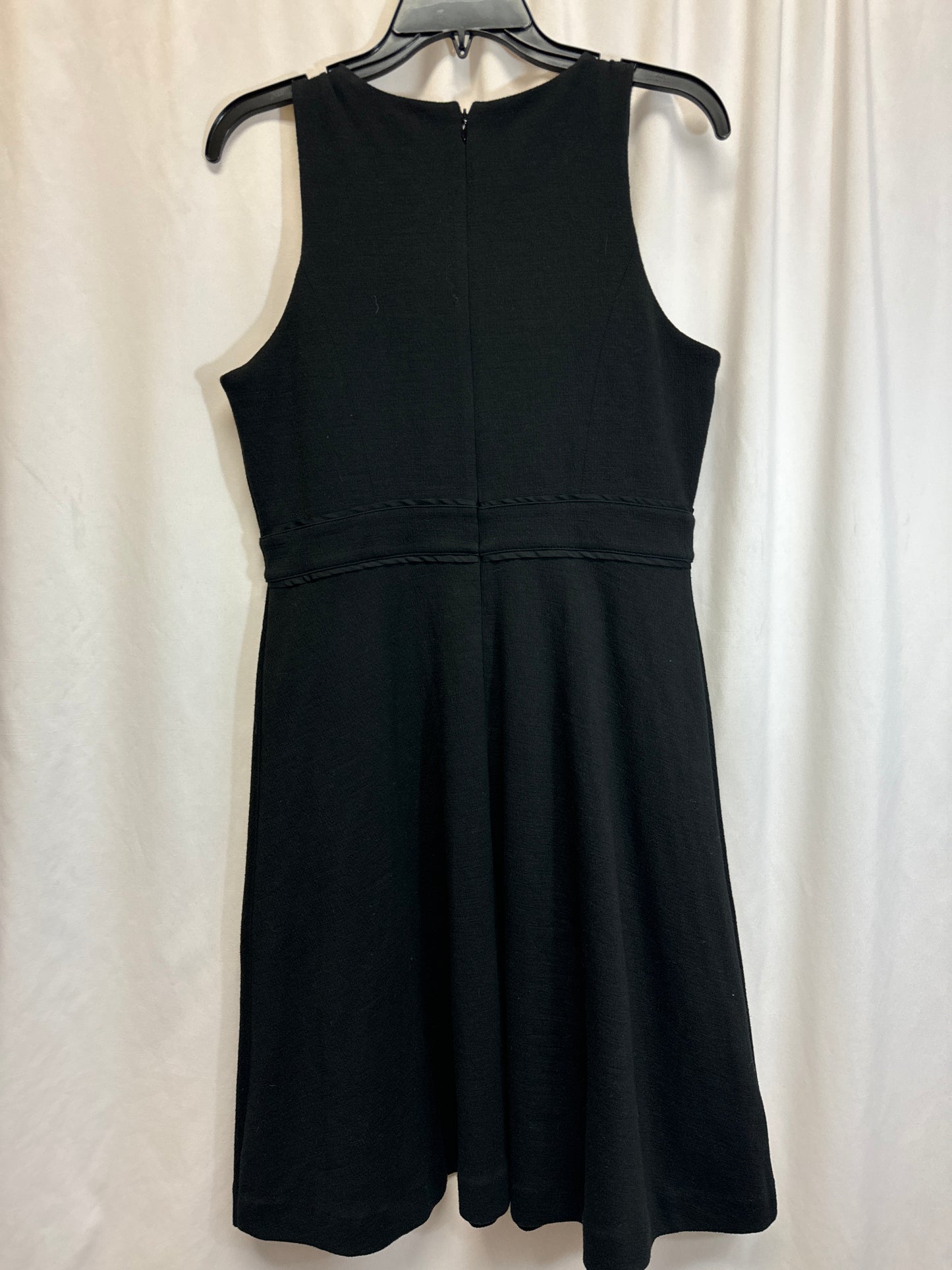 Dress Casual Midi By Ann Taylor In Black, Size: Mp