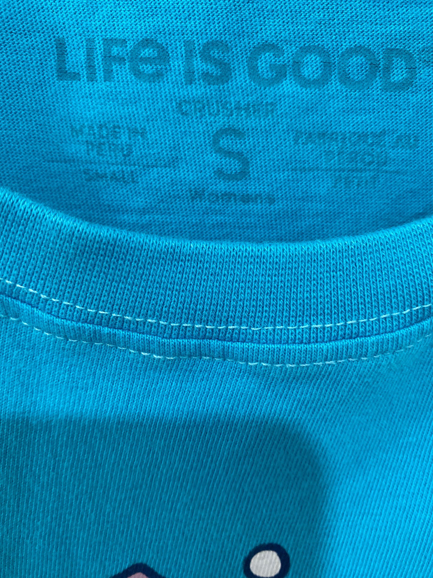 Top Long Sleeve By Life Is Good In Teal, Size: S