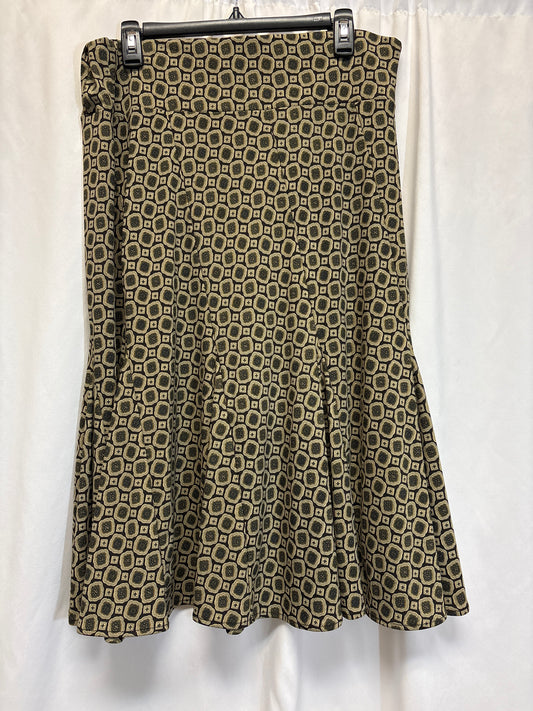 Skirt Midi By Michael Kors In Tan, Size: L